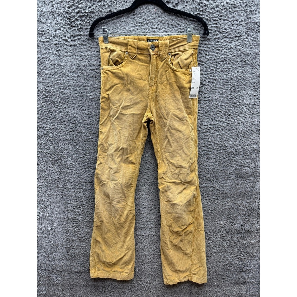 NWT Ecote Mid Rise Slim Fit Corduroy Straight Leg Jeans Brown Womens‎ Size 0